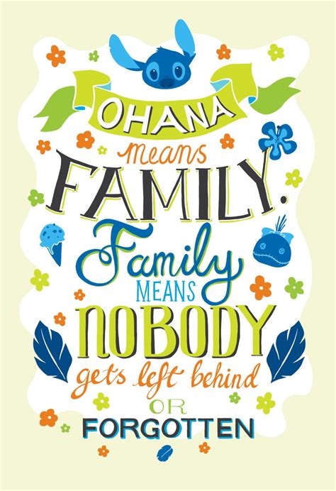 ohana means family wallpaper png wallpaper hd