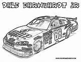 Coloring Nascar Pages Race Car Cars Printable Clipart Color Print Boys Kids Book Dale Racing Joey Logano Birthday Adult Earnhardt sketch template