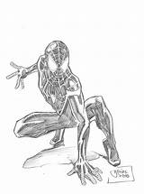 Miles Morales Spider Man Coloring Pages Spiderman Verse Sketches Search Again Bar Case Looking Don Print Use Find Divyajanani sketch template