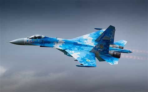 Download Wallpapers Su 27 Flanker B Ukrainian Fighter Ukrainian Air