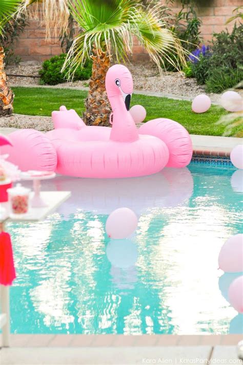 Kara S Party Ideas Flamingo Pool Art Summer Birthday