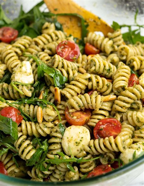 pesto pasta salad  flavours  kitchen