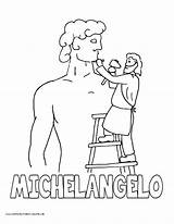 Coloring Pages David Statue Michelangelo History Kids Amish Color Printable Sheets Volume Homeschool Getcolorings Getdrawings sketch template