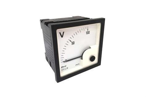 dc voltmeter analog   range model erc revalco