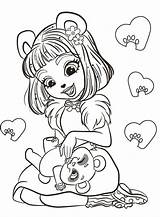 Enchantimals Coloring Pages Panda Nari Prue Info Girls Xcolorings Wonder sketch template