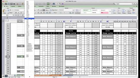 fitness spreadsheet excel template eoua blog