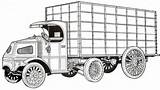 Mack Cars Coloring Truck Pages Old Draw Cliparts Clipart Clip 1916 Online Favorites Add Library sketch template