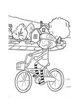 Coloring Clifford Emily Pages Cycle Riding Her sketch template