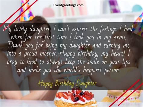 50 wonderful birthday wishes for daughter from mom 2023
