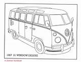 Vw Bus Coloring Pages Printable Volkswagen Van Book Volkswagon Colouring Camper Printablee Vans Via sketch template