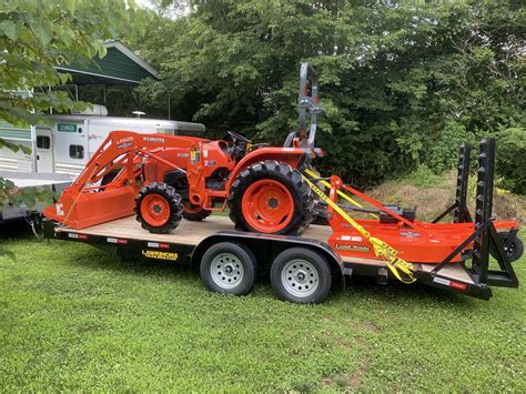 trailer size   orangetractortalks  kubota