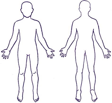 human outline template clipart