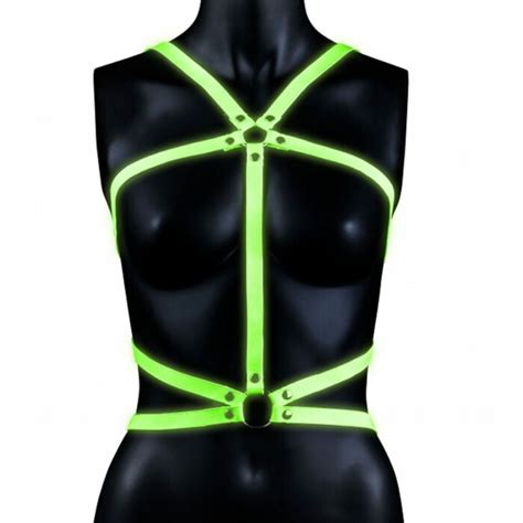 ouch glow   dark body harness uberkinky