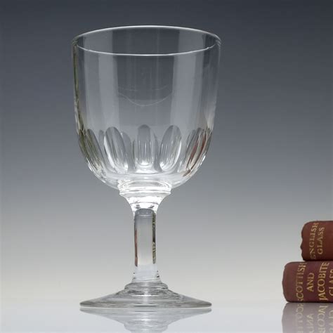large 19th century glass wine goblet c1870 rummers exhibit antiques