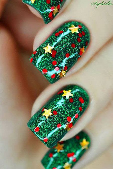 christmas gel nails art designs ideas  fabulous nail art designs