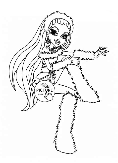 coloring pages  girls monster high  coloring pages collections