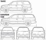 Suburban Chevy 2007 Coloring Template Pages sketch template