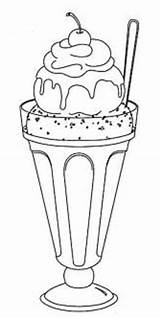Coloring Ice Cream Pages Sorbet Printable Food Kids Colouring Stamps Sheets Drawing Print Milkshake Sundae Coloriage Para Cakes Cute Drawings sketch template