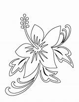 Coloring Pages Plumeria Flower Getdrawings sketch template