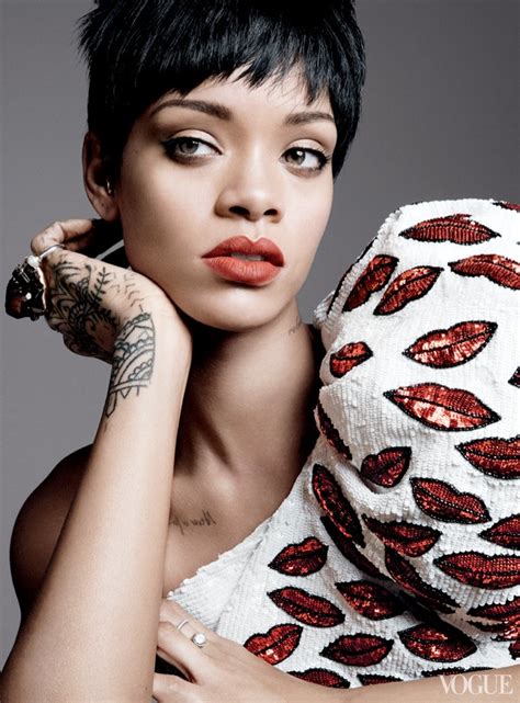 exclusive rihanna covers us vogue magazine for the third