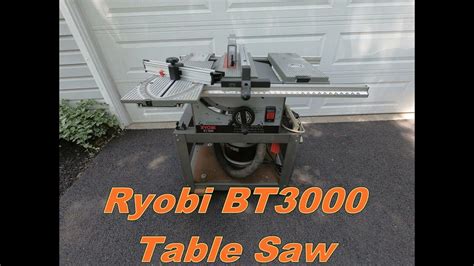 Ryobi Bt3000 Table Saw Youtube