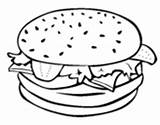 Hamburger Coloring Everything Meat Coloringcrew Pages sketch template