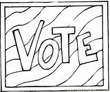 Vote Coloring Pages Voting Politics Color Election Kids Printable Peoples Getcolorings Designlooter Getdrawings sketch template