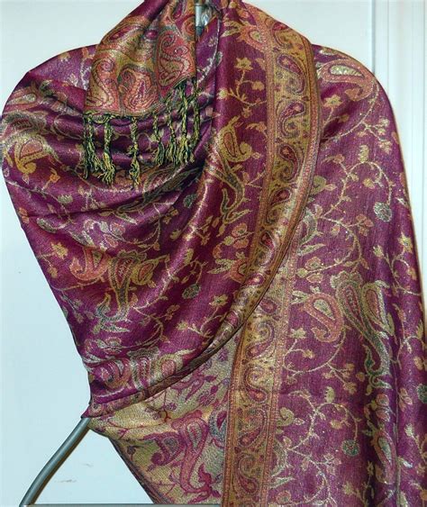 pashminarose pashminagold shawl paisley pashminaethnic shawl