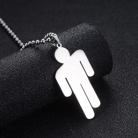 billie eilish pendant necklace  strand chain stainless steel necklace fans gifts