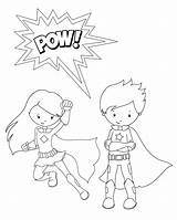 Coloring Superhero Pages sketch template