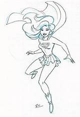 Bruce Timm Google Comic Supergirl Jp sketch template
