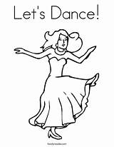 Coloring Pages Ballroom Getdrawings sketch template
