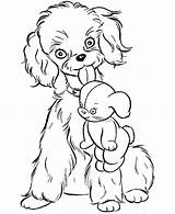 Coloring Puppy Pages Puppies Dogs Printable Dog Getcoloringpages Drawings sketch template