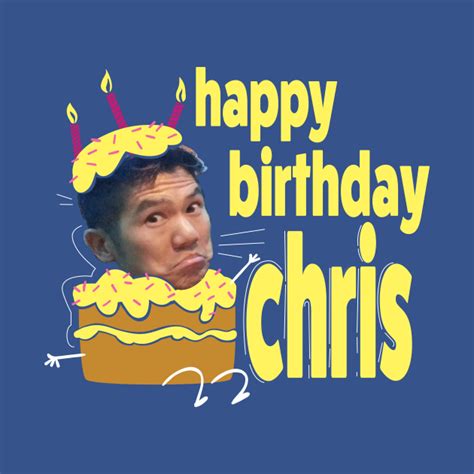 happy birthday chris food crewneck sweatshirt teepublic