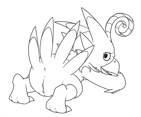 rule 34 anthro anus ass avian beak biyomon black and white digimon