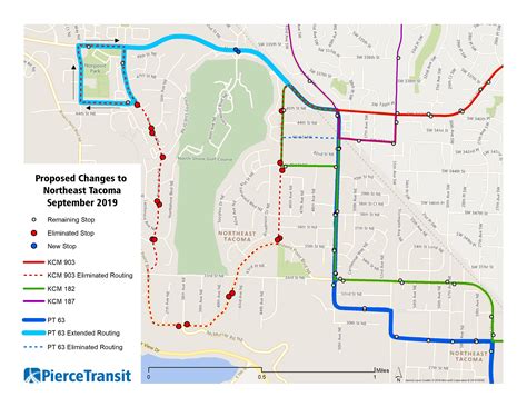 route    proposed service change pierce transit