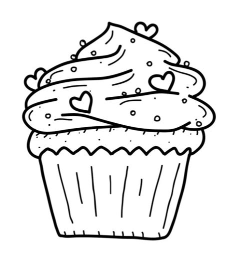 printable cupcake coloring pages cross stitch pinterest coloring