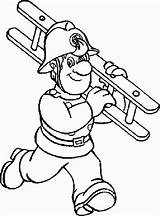 Fireman Coloring Pages sketch template