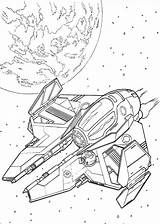 Coloring Star Wars Pages Ships Ship Getcolorings sketch template
