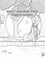 Nymph sketch template