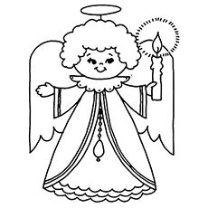 top   printable cheerful angel coloring pages