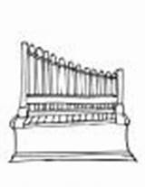 Orgel Musik Saxophon sketch template
