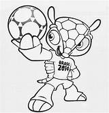Fifa Fuleco Mascote Neymar Bola Tatu Kleurplaten Brazil Kleurplaat Desenho Futebol Voetbal Soccer Spongebob Knutselen Clique Uitprinten Downloaden sketch template