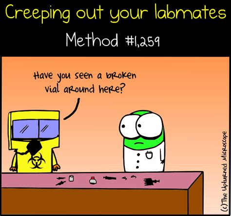 upturned microscope science memes lab humor science jokes