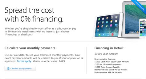 apple offering  financing   hardware purchases