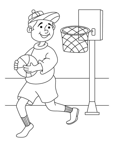 basketball player coloring page   basketball player