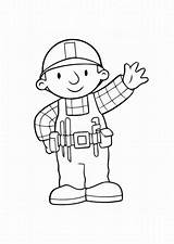 Bob Builder Coloring Pages Sketch Sprout Popular Team Paintingvalley sketch template