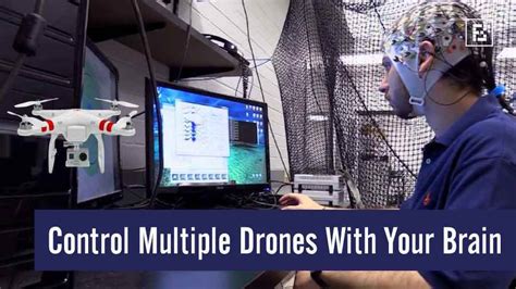 brain  wirelessly control multiple drones flying   air