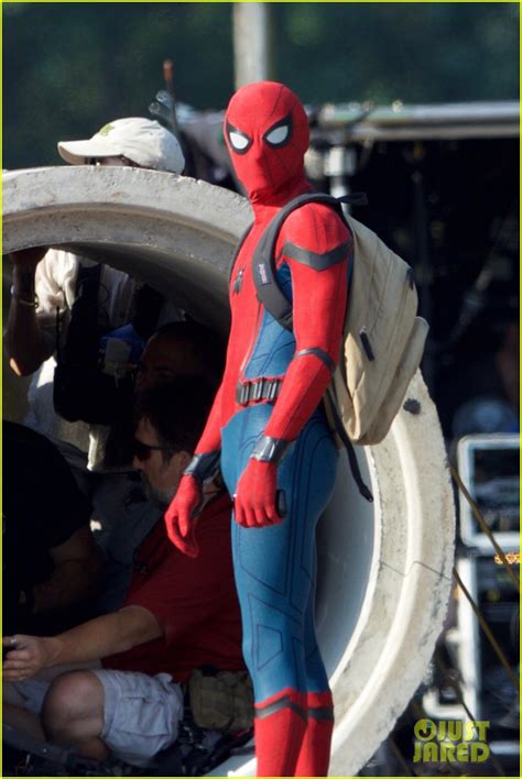 Tom Holland Looks Hot In His Spider Man Suit First Look