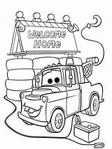 Coloring Pages Mater Tow Welcome Oh Alone House Mcqueen Sketch Daddy Drawing Printable Color Disney Getcolorings Template Print Movies Cars sketch template